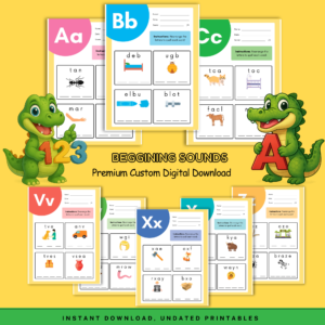 Beginning Sounds Worksheets Printable