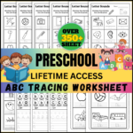 ABC Tracing Worksheets Printable – 350+ Pages of Preschool Alphabet Learning Activities