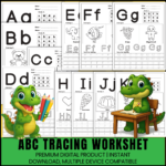 ABC Tracing Worksheets Printable
