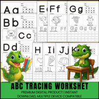 ABC Tracing Worksheets Printable
