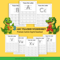 ABC Tracing Worksheets Printable