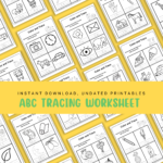 ABC Tracing Worksheets Printable