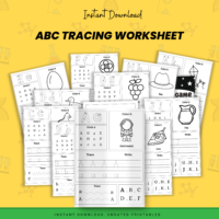ABC Tracing Worksheets Printable