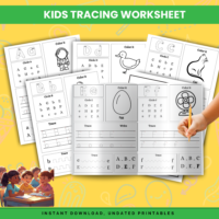 ABC Tracing Worksheets Printable