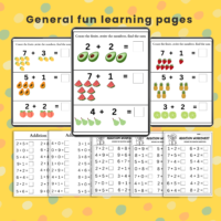 Addition Worksheets for Preschoolers