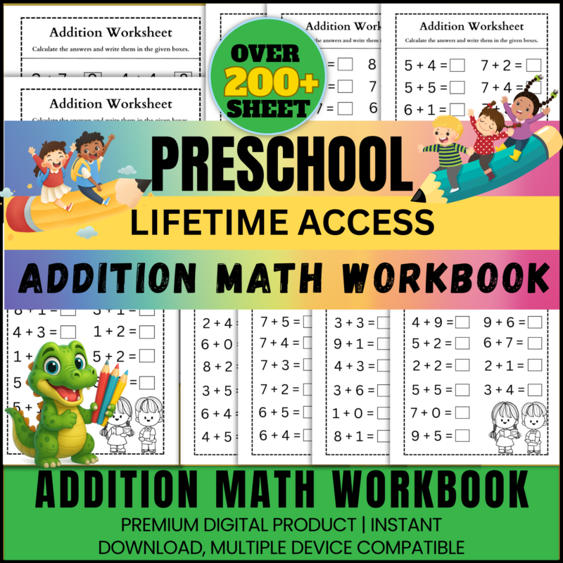 addition worksheets for preschoolers