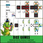 preschool dice games printable