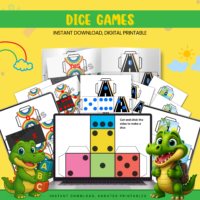 preschool dice games printable