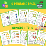 counting pages tracing printables