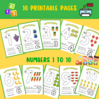 counting pages tracing printables