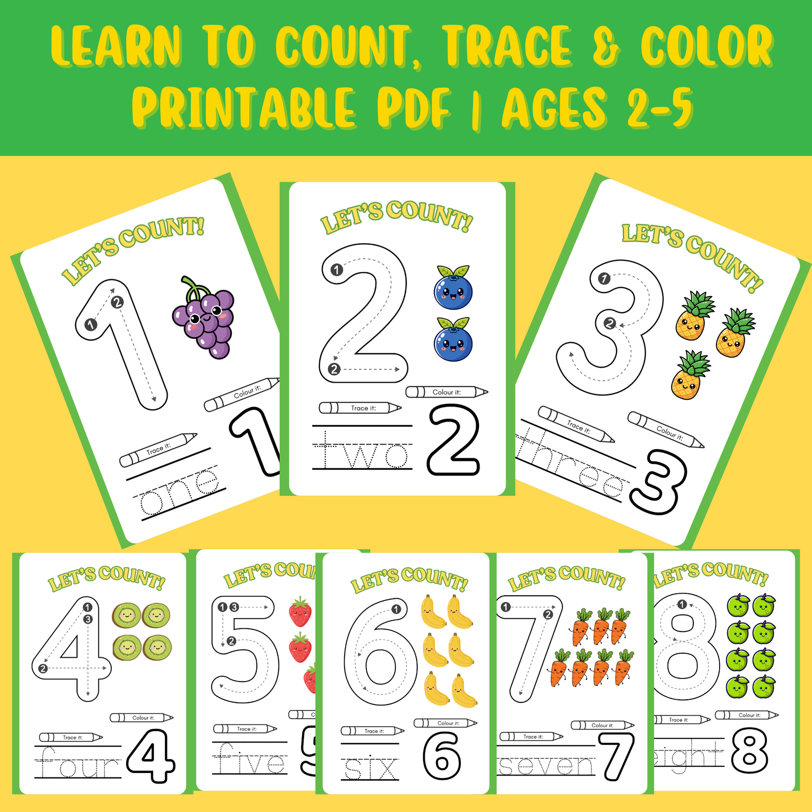 kids-counting-pages-number-one-to-ten4 number tracing worksheets for toddlers