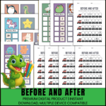before and after number worksheets