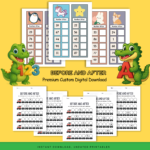 before and after number worksheets
