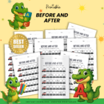 before and after number worksheets
