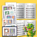 before and after number worksheets