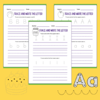 ABC tracing sheet