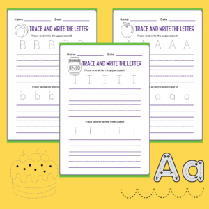 ABC tracing sheet