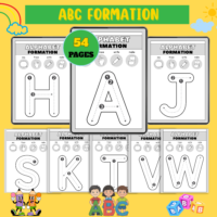 Alphabet Formation Tracing Workbook – 54 Pages Printable for Kids - Image 2