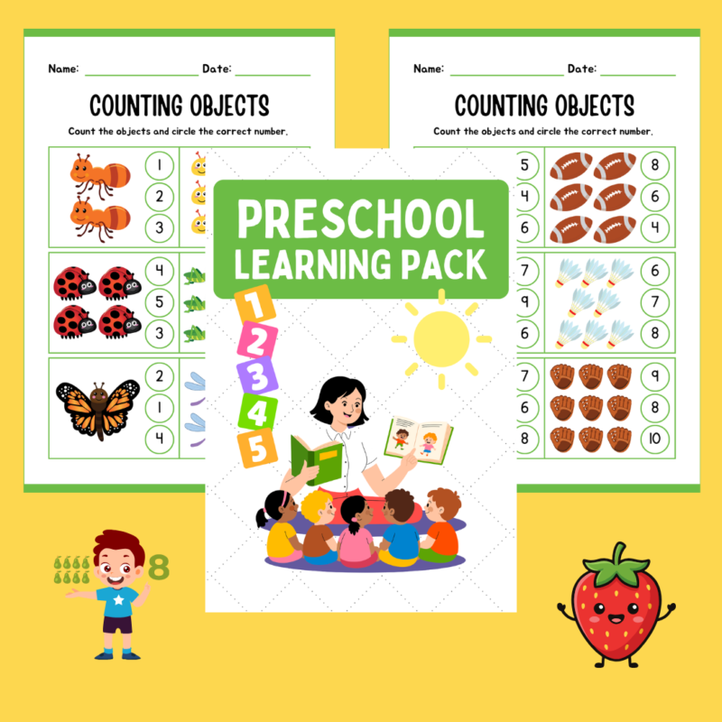 preschool learning worksheets printable