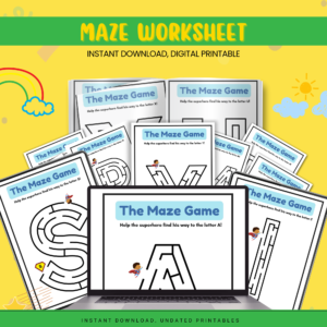 Printable Maze Worksheets for Kids – Over 100 Fun Pages - Image 10