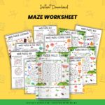 Printable Maze Worksheets for Kids – Over 100 Fun Pages - Image 2
