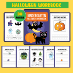 Kindergarten Halloween Workbook – 30 Pages Printable Halloween Activities 🎃👻