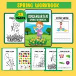 Kindergarten Spring Workbook - 25 Printable Activities for Kids 🌸