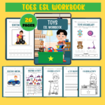 Toys ESL Workbook – 26 Pages Printable English Activities for Kids 🎲🧸