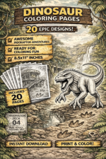 Indoraptor Coloring Page (20 Printable PDF Pages for Kids) - Image 2