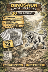 Indoraptor Coloring Page (20 Printable PDF Pages for Kids) - Image 2