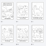 Dinosaur Coloring Book with Fun Facts – 30 Pages Educational Coloring Activity 🦖📚 - Image 2