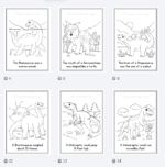 Dinosaur Coloring Book with Fun Facts – 30 Pages Educational Coloring Activity 🦖📚 - Image 4
