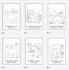 Dinosaur Coloring Book with Fun Facts – 30 Pages Educational Coloring Activity 🦖📚 - Image 4