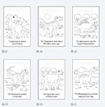 Dinosaur Coloring Book with Fun Facts – 30 Pages Educational Coloring Activity 🦖📚 - Image 3