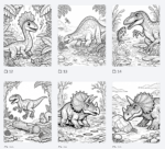 T-Rex Dinosaur Coloring Book for Kids – 60 Pages Printable Coloring Adventure 🦖🎨 - Image 4