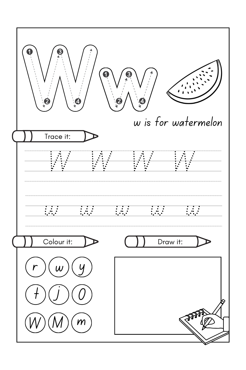 letter w