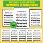 Before and After Numbers Worksheets