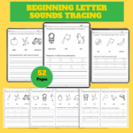 Beginning Letter Sounds Tracing Worksheets