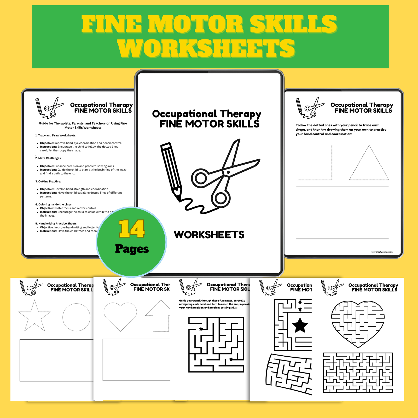 Fine Motor Skills Worksheets