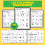 Letter Sounds Worksheets – 8 Printable Alphabet Tracing & Beginning Sounds Pages PDF