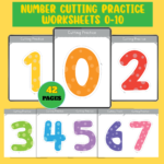 Number Cutting Practice Worksheets 0–10 – 11 Printable Scissor Skills Pages for Preschool
