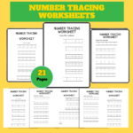 Number Tracing Worksheets – 21 Printable Pages PDF