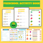 Preschool Activity Book – 71 Pages Printable Learning Worksheets PDF for Kids