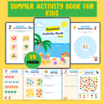 Summer Activity Book – 19 Printable Learning Worksheets for Kids