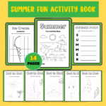 Summer Fun Activity Book – 14 Printable Worksheets for Kids
