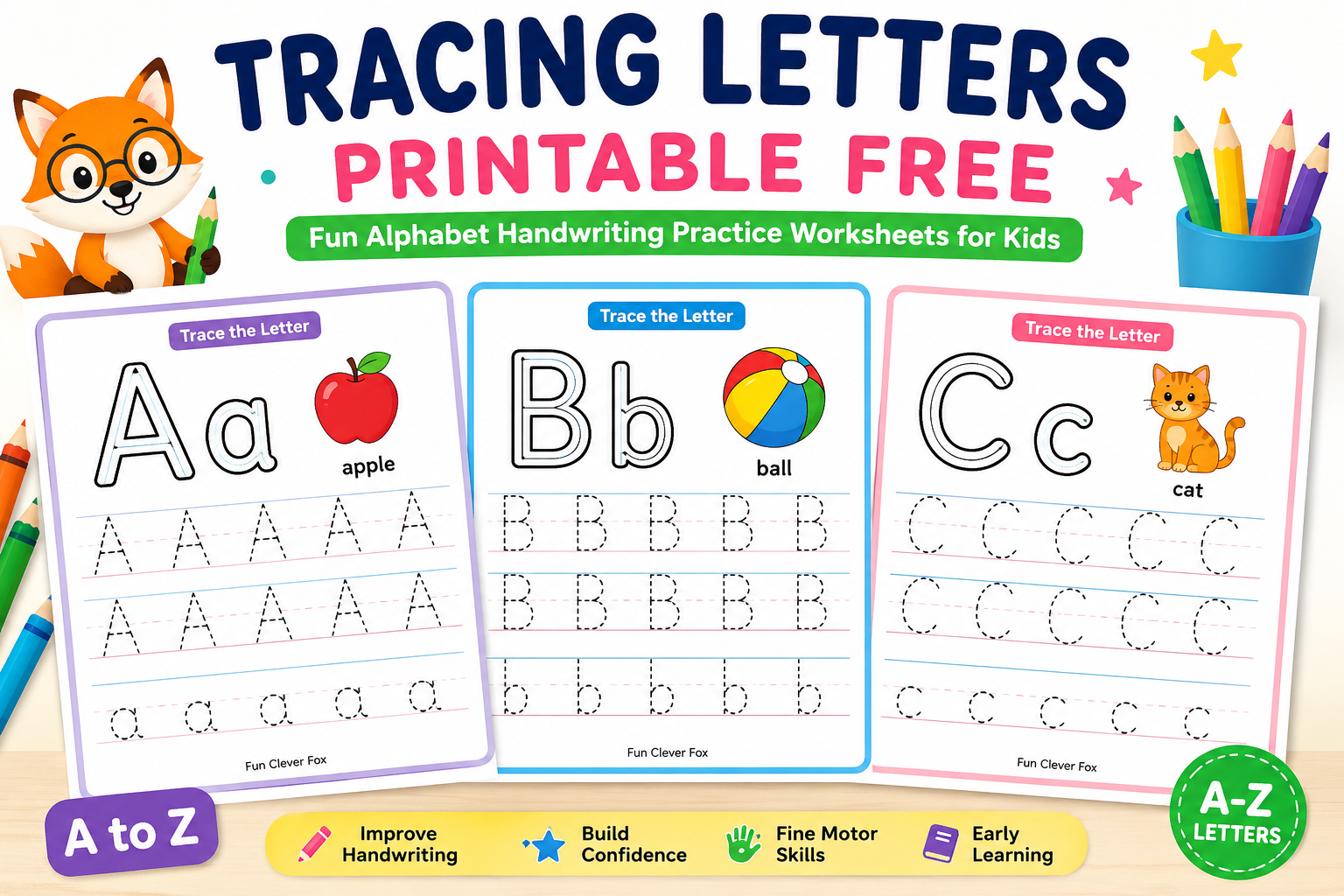 10 Tracing Letters Printable Free PDF For Preschool Kids