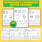 Uppercase & Lowercase Letter Tracing Worksheets