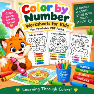 Fun Clever Fox - Free Printable Worksheets PDF for Preschool and Kindergarten