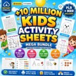 10 Million+ Kids Activity Sheets Mega Bundle, PLR MRR Commercial Use (Digital Download)