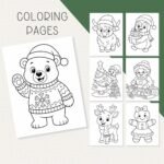 100+ Christmas Activity Pages | Editable Canva Templates | Kids Printables, Coloring, Mazes, Games & Worksheets | MRR - Image 4